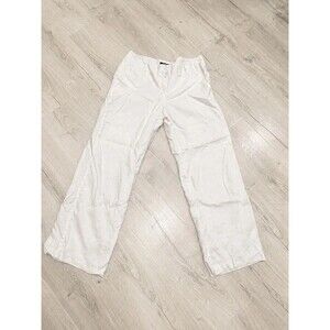 Willi Smith Kate Fit White Linen Blend Pants Women’s Size 12